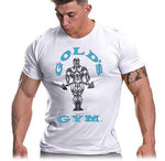 Gold's Gym GGTS002 T-Shirt Muscle Joe - Wit/Blauw