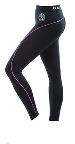 Gold´s Gym GGLPNT023 - Dames Lange Tight Broek - zwart/roze