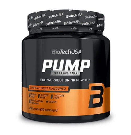 BioTech Pump Caffeïne Vrij Pre-Workout 330g (30 Porties)