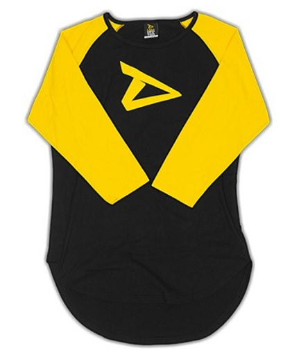 Toegewijde 3/4 mouw raglan korte logo