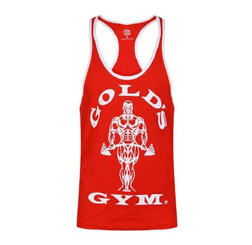 Golds Gym GGVTS004 Stringer Joe Contrast - Rood/Wit